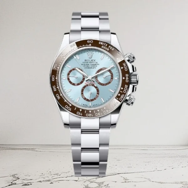 fake gold rolex daytona perpetual oyster cosmograph watch multicolor bezel m126503-0001 super clone