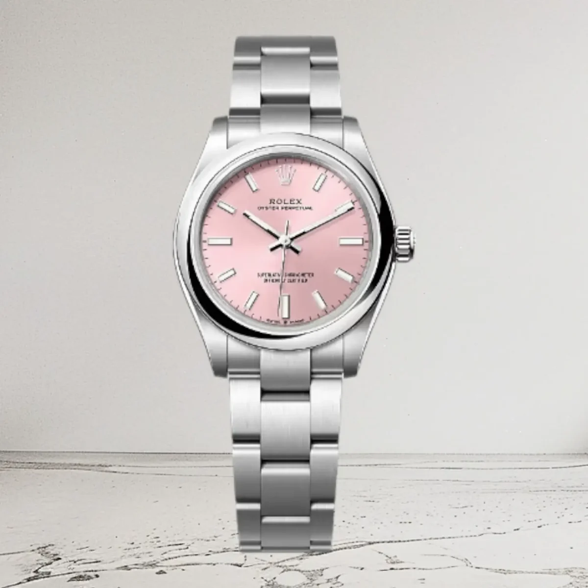 rolex oyster perpetual pink 31mm ladies watch m277200-0004 super clone
